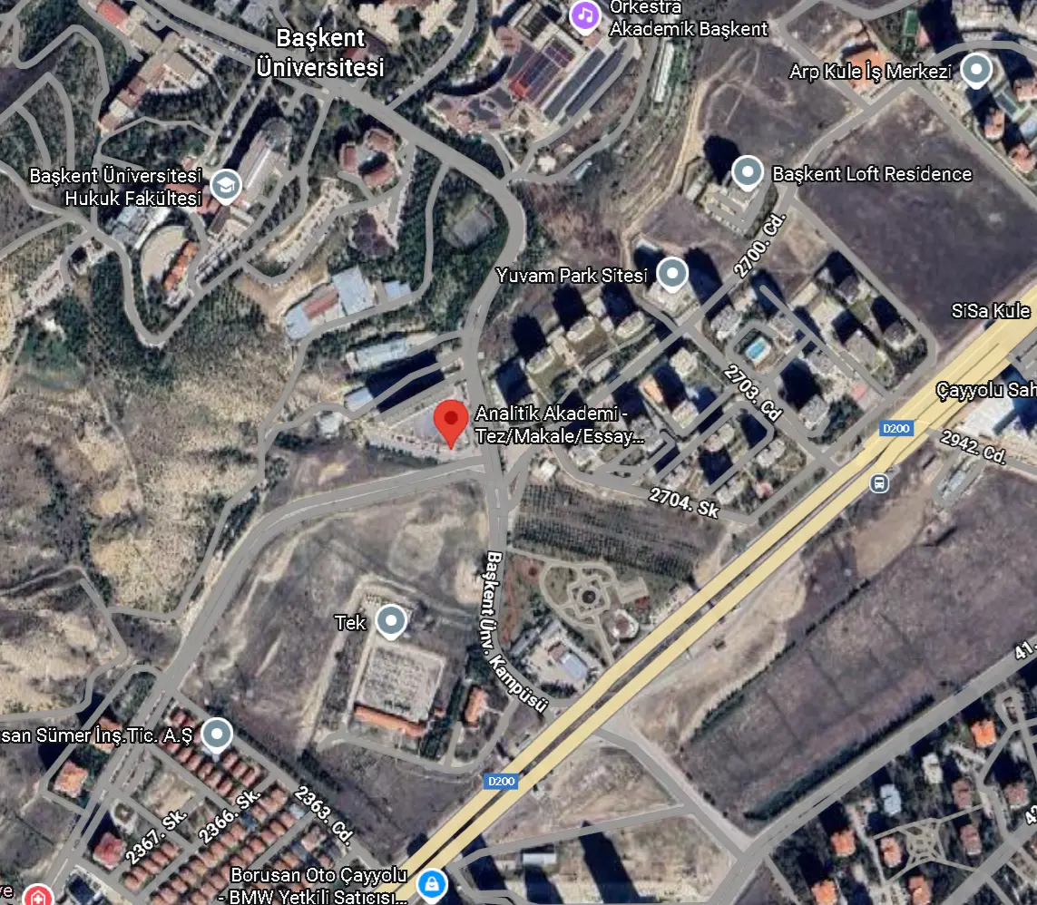 Analitik Akademi Ankara Ofis Konumu